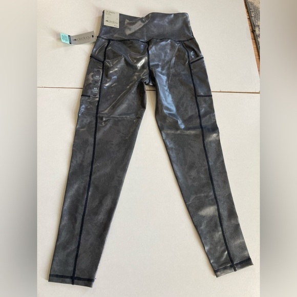 IDEOLOGY  Stretch Compression Flat Seems High Waist, Black/Metallic, XS spiral - Picture 3 of 9